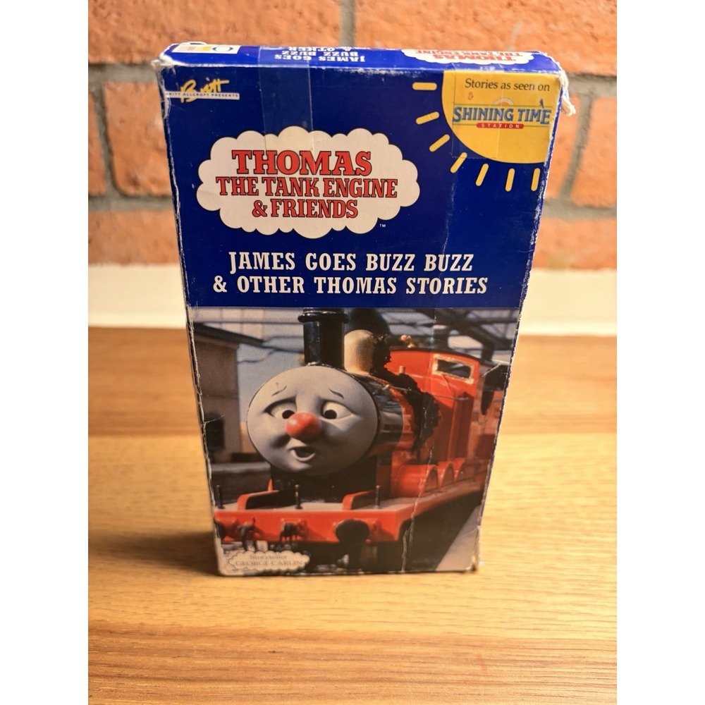 THOMAS THE TANK ENGINE KIDS VHS JAMES GOES BUZZ VTG. CARTOON QFE ST 1210